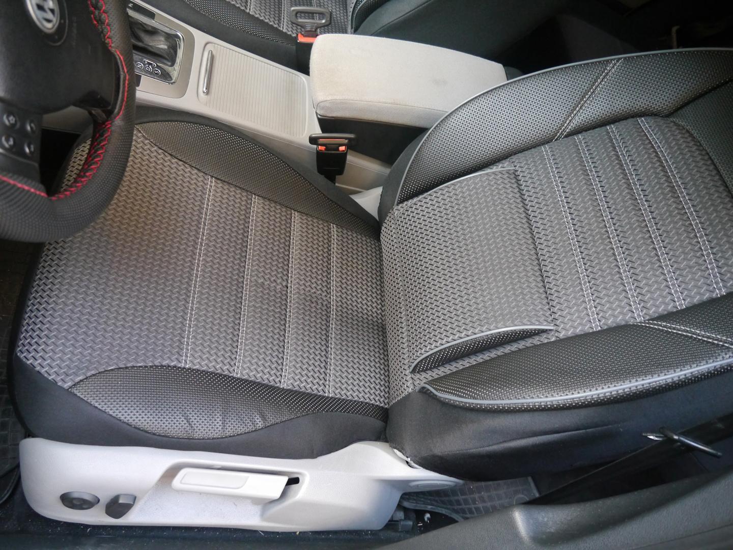 Auto Sitzbezüge Set für VW Polo New Polo GTI Plus TSI Cross Fresh, 5 Sitze  Allwetter Komfortables Wasserdicht Wildleder Autositzschoner, Airbag
